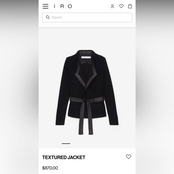 IRO Awa Jacket in Black XS / 34 - Picture 2 of 12